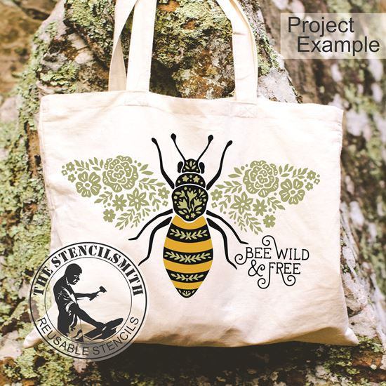 10011 Bee Wild & Free Boho Stencil