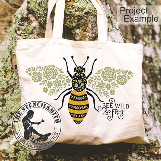 10011 Bee Wild & Free Boho Stencil - The Stencilsmith