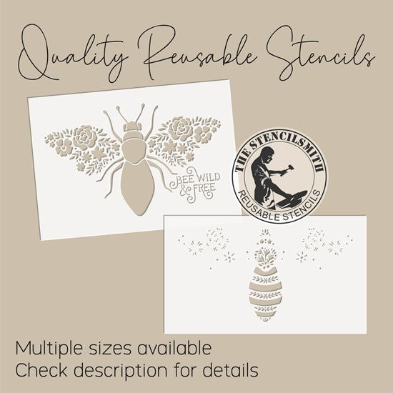 10011 Bee Wild & Free Boho Stencil