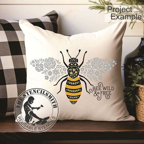 10011 Bee Wild & Free Boho Stencil