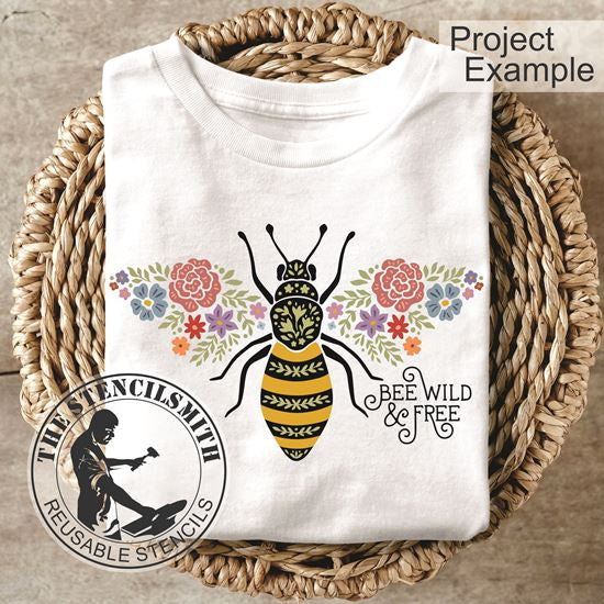10011 Bee Wild & Free Boho Stencil