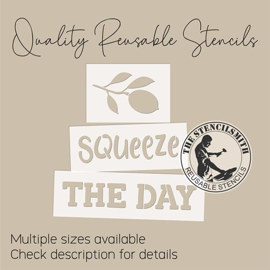 10015 Squeeze The Day Lemon Block Set Stencils - The Stencilsmith