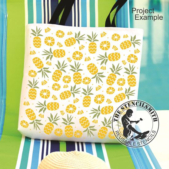 10020 Pineapple Pattern Stencil - The Stencilsmith