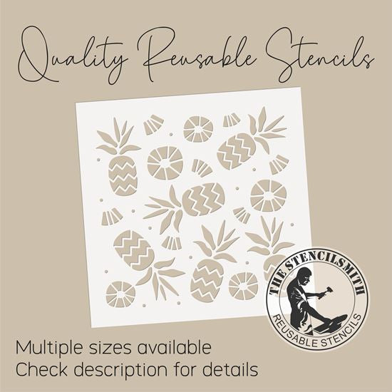 10020 Pineapple Pattern Stencil - The Stencilsmith