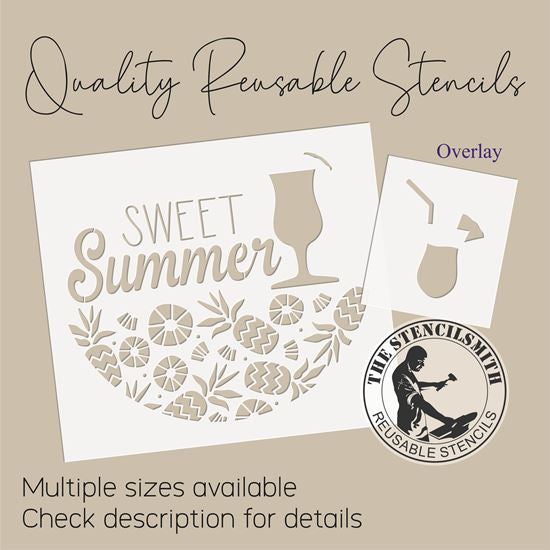 10021 Sweet Summer Pineapple Stencil
