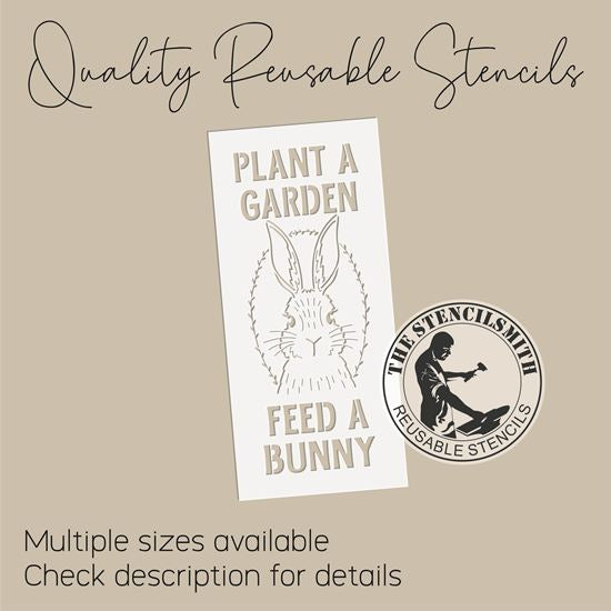 10087 Plant A Garden Feed A Bunny Stencil