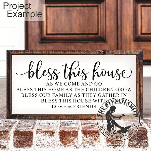 10092 Bless This House Stencil - The Stencilsmith