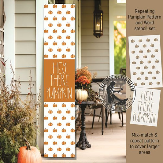 10102 Hey There Pumpkin Pattern Stencil Set - The Stencilsmith