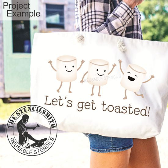 10106 Let's Get Toasted! Marshmallow Stencil
