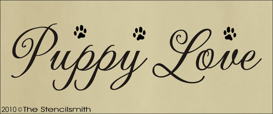 1012 - Puppy Love stencil - The Stencilsmith