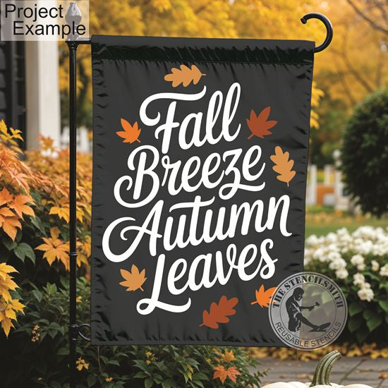 10124 Fall Breeze Autumn Leaves Stencil