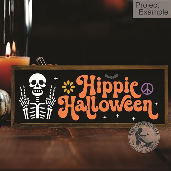 10133 Hippie Halloween Stencil