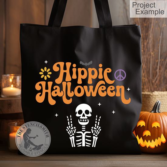 10133 Hippie Halloween Stencil