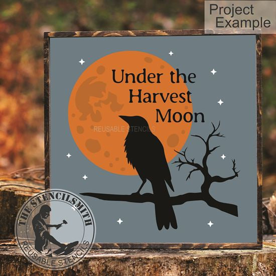10137 Under The Harvest Moon Stencil - The Stencilsmith