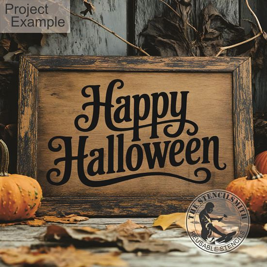 10138 Happy Halloween Stencil