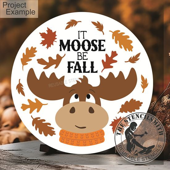 10147 It Moose Be Fall Stencil