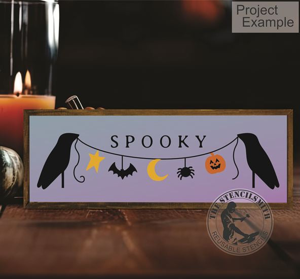 10169 Fall Crow Stencils - The Stencilsmith