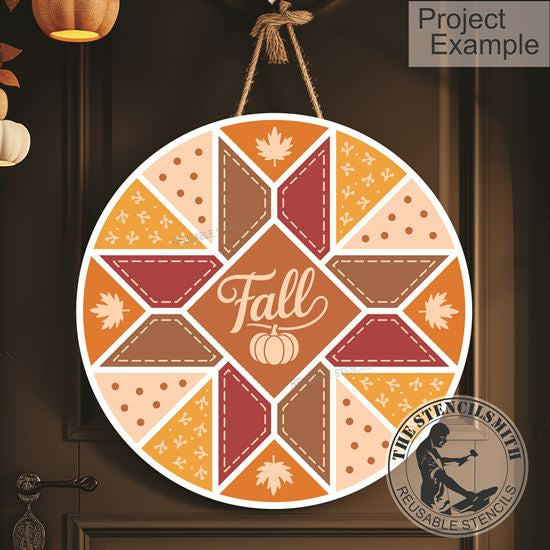 10172 Fall Barn Quilt Stencil