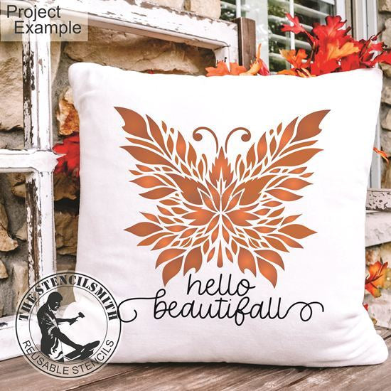 10183 Hello Beautifall Butterfly Stencil