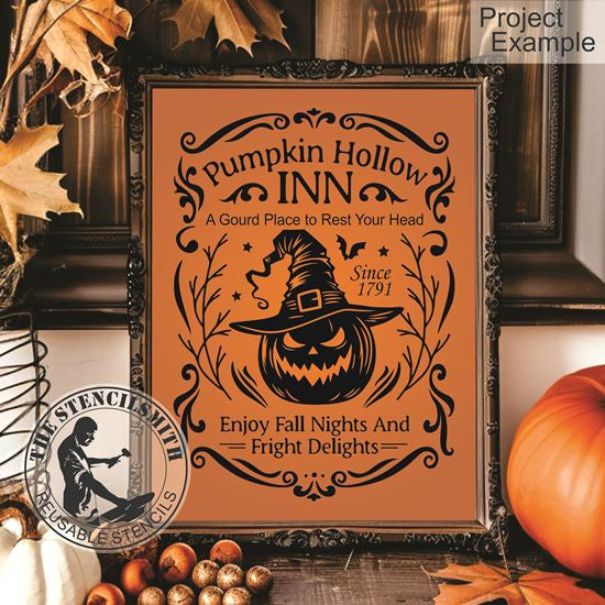 10187 Pumpkin Hollow Inn Stencil