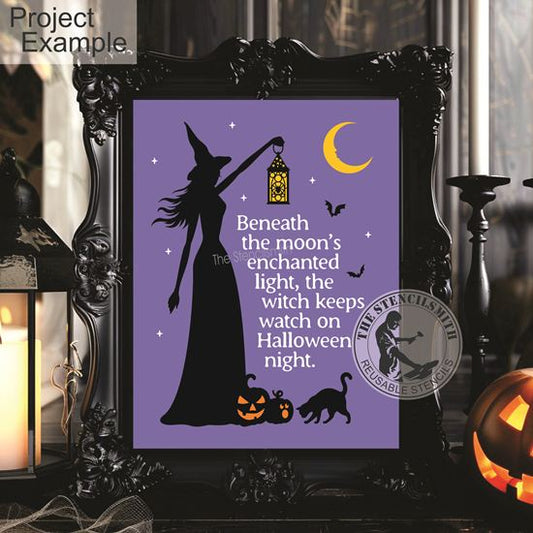 10191 Beneath The Moon's Enchanted Light Stencil - The Stencilsmith
