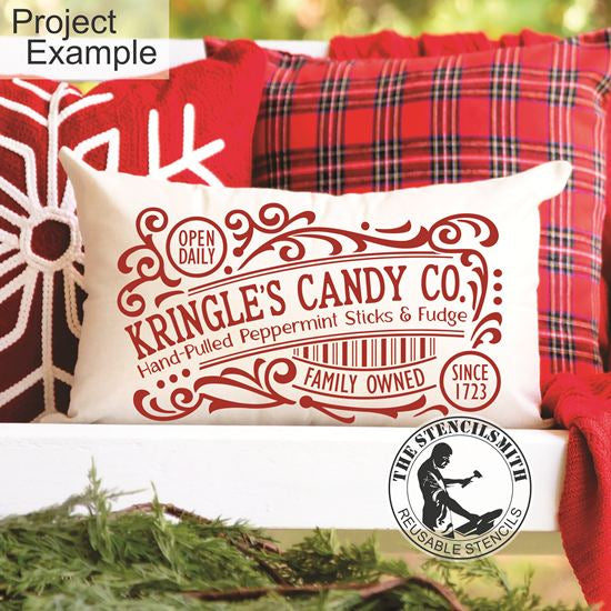 10210 Kringle's Candy Co. Stencil - The Stencilsmith