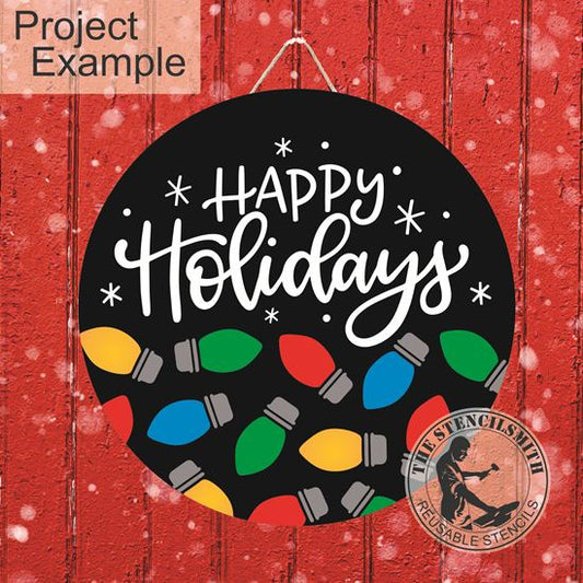 10224 Happy Holidays Stencil