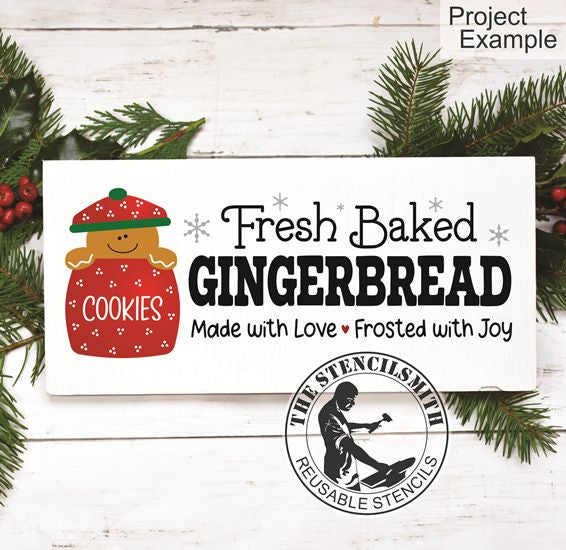 10230 Fresh Baked Gingerbread Stencil