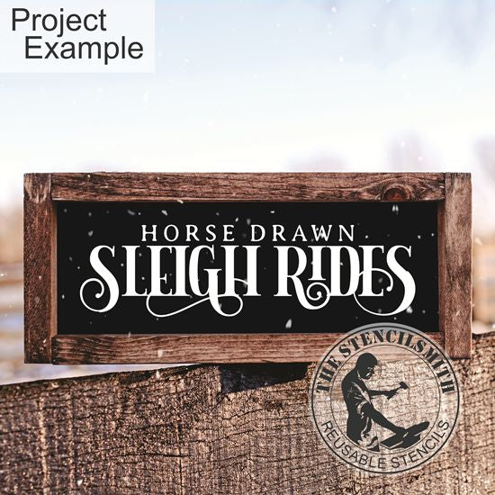 10232 Sleigh Rides Stencil