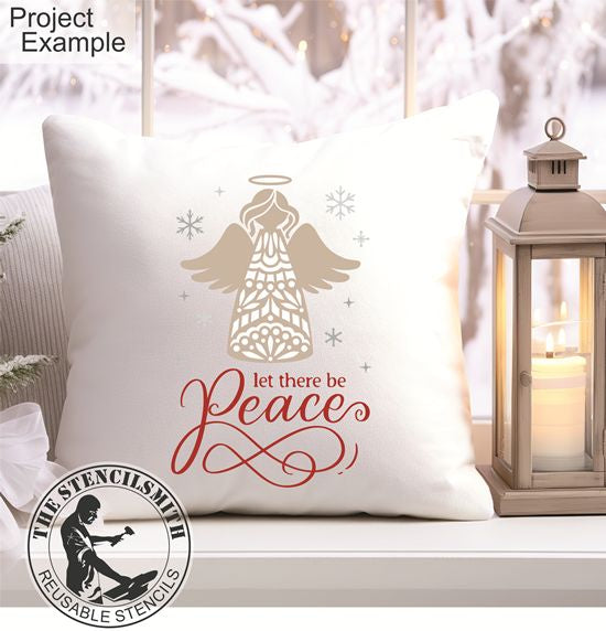 10236 Peace On Earth Angel Stencil