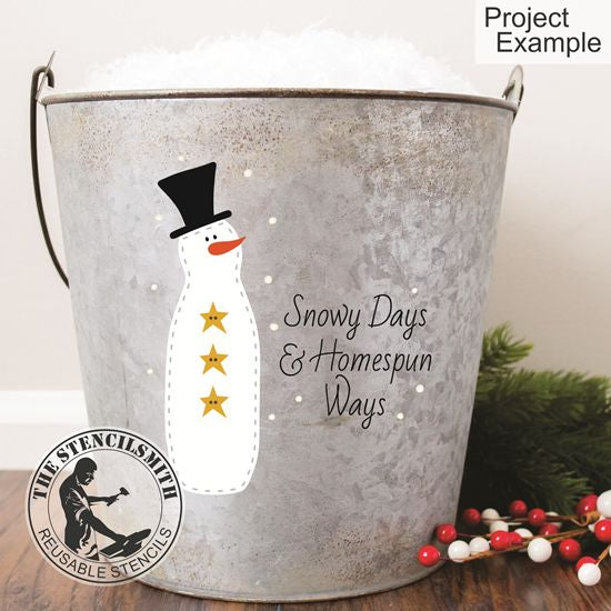 10238 Snowy Days & Homespun Ways Stencil