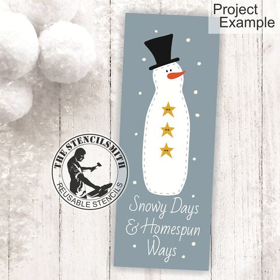 10238 Snowy Days & Homespun Ways Stencil