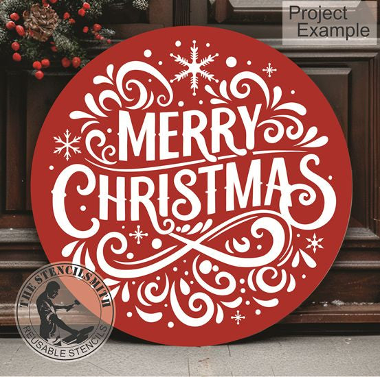 10241 Merry Christmas Stencil