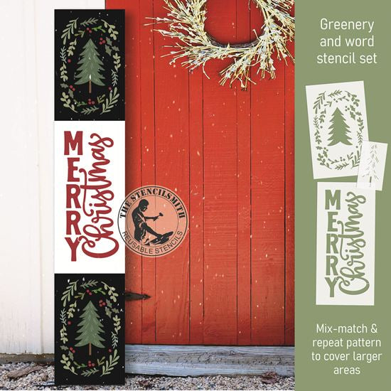 10243 Merry Christmas Stencil Set