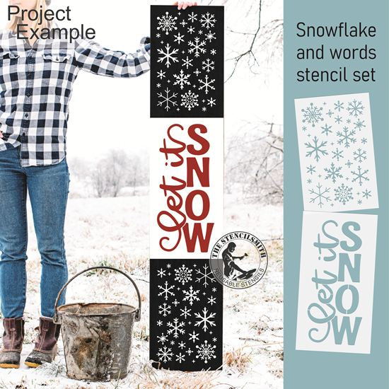 10246 Let It Snow Stencil Set