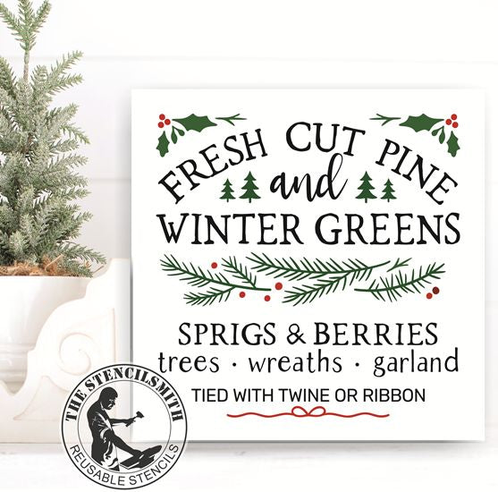 10248 Fresh Cut Pine Stencil