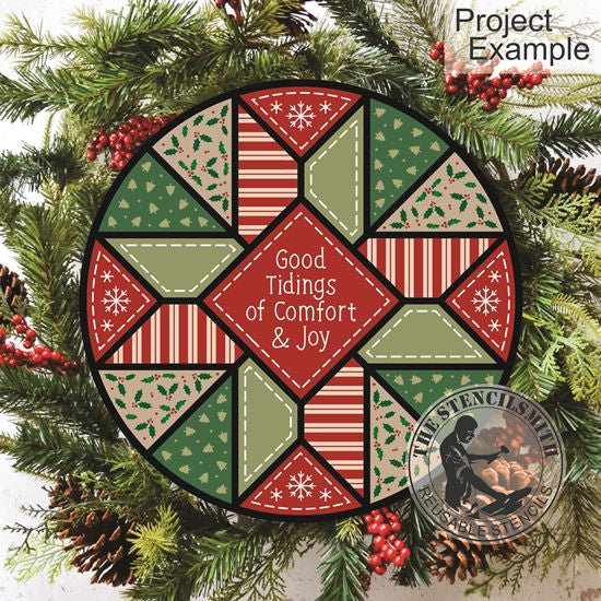 10258 Good Tidings Of Comfort & Joy Barn Quilt Stencil