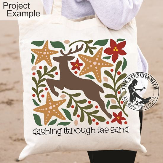 10261 Dashing Through The Sand Stencil