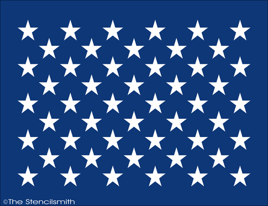 1182 American Flag Stars Stencil - The Stencilsmith