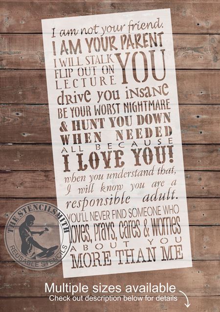 1721 - A PARENT'S PROMISE - The Stencilsmith