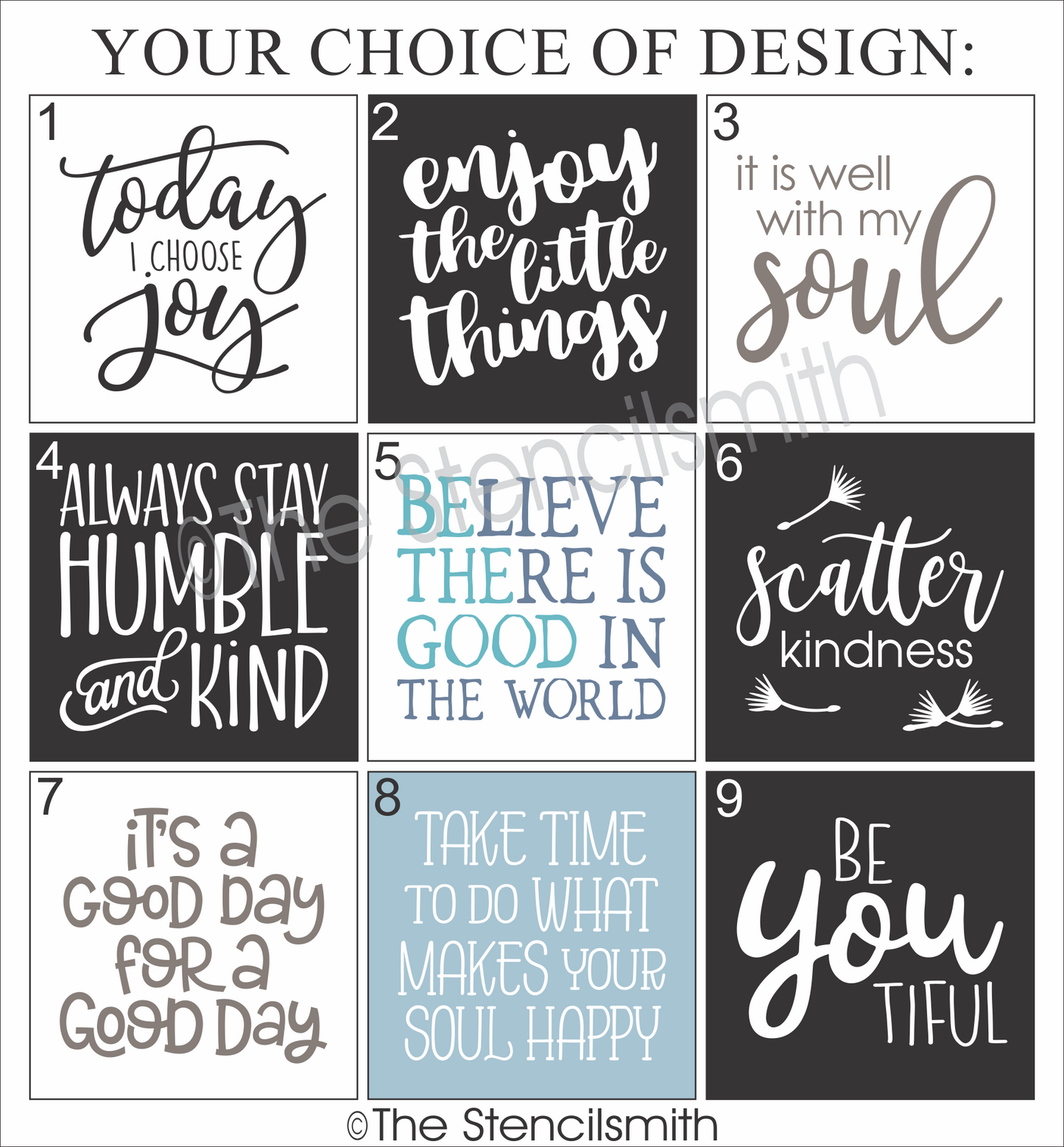 4704 Inspirational Minis Stencils - The Stencilsmith