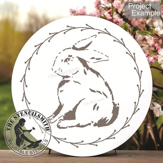 5853 Vintage Bunny Stencil - The Stencilsmith