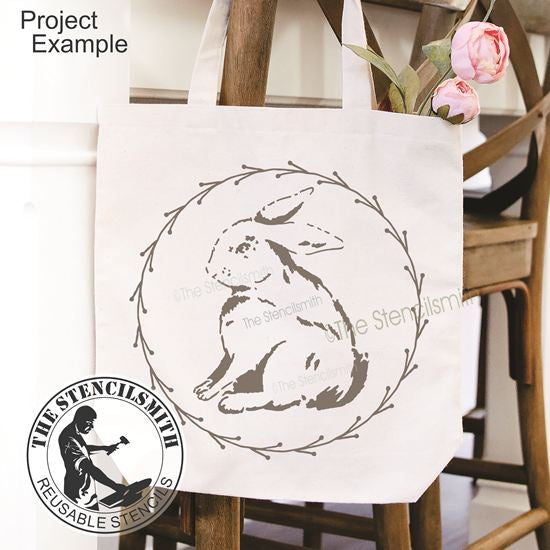 5853 Vintage Bunny Stencil - The Stencilsmith