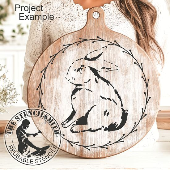 5853 Vintage Bunny Stencil - The Stencilsmith