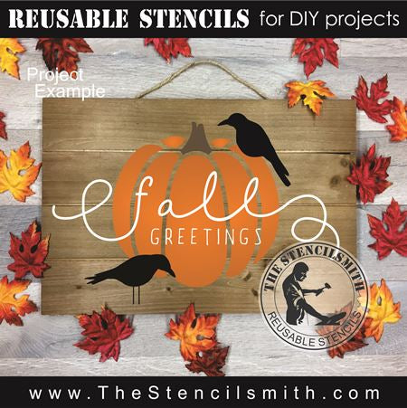 6285 - fall greetings - The Stencilsmith