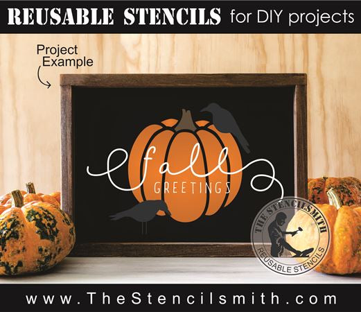 6285 - fall greetings - The Stencilsmith