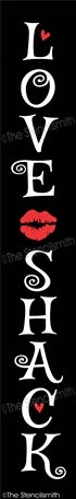 CLEARANCE #6484 Love Shack Stencil - 36" - 10mil white mylar