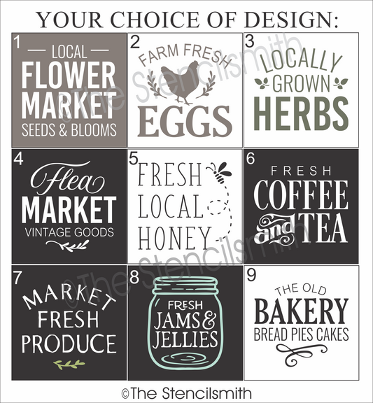 6618 Marketplace Minis Stencils - The Stencilsmith