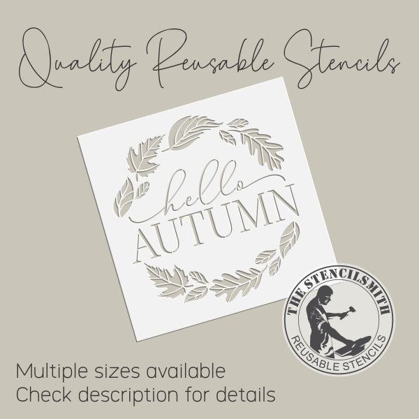 6938 Hello Autumn Stencil - The Stencilsmith