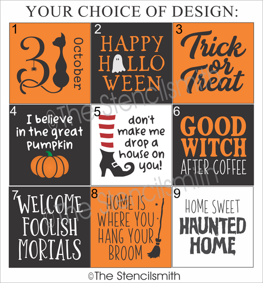 7021 Halloween Minis Stencils - The Stencilsmith